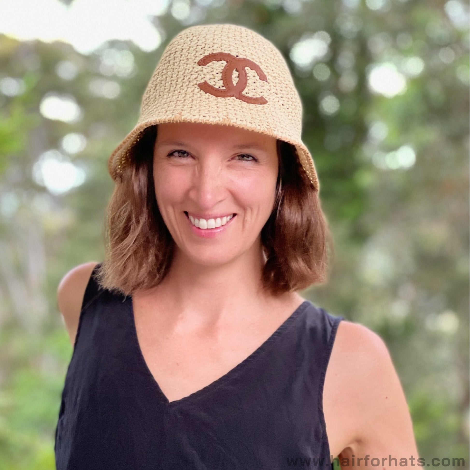 Hair For Hats Human Hair Wig Bands Medium Brown Designer