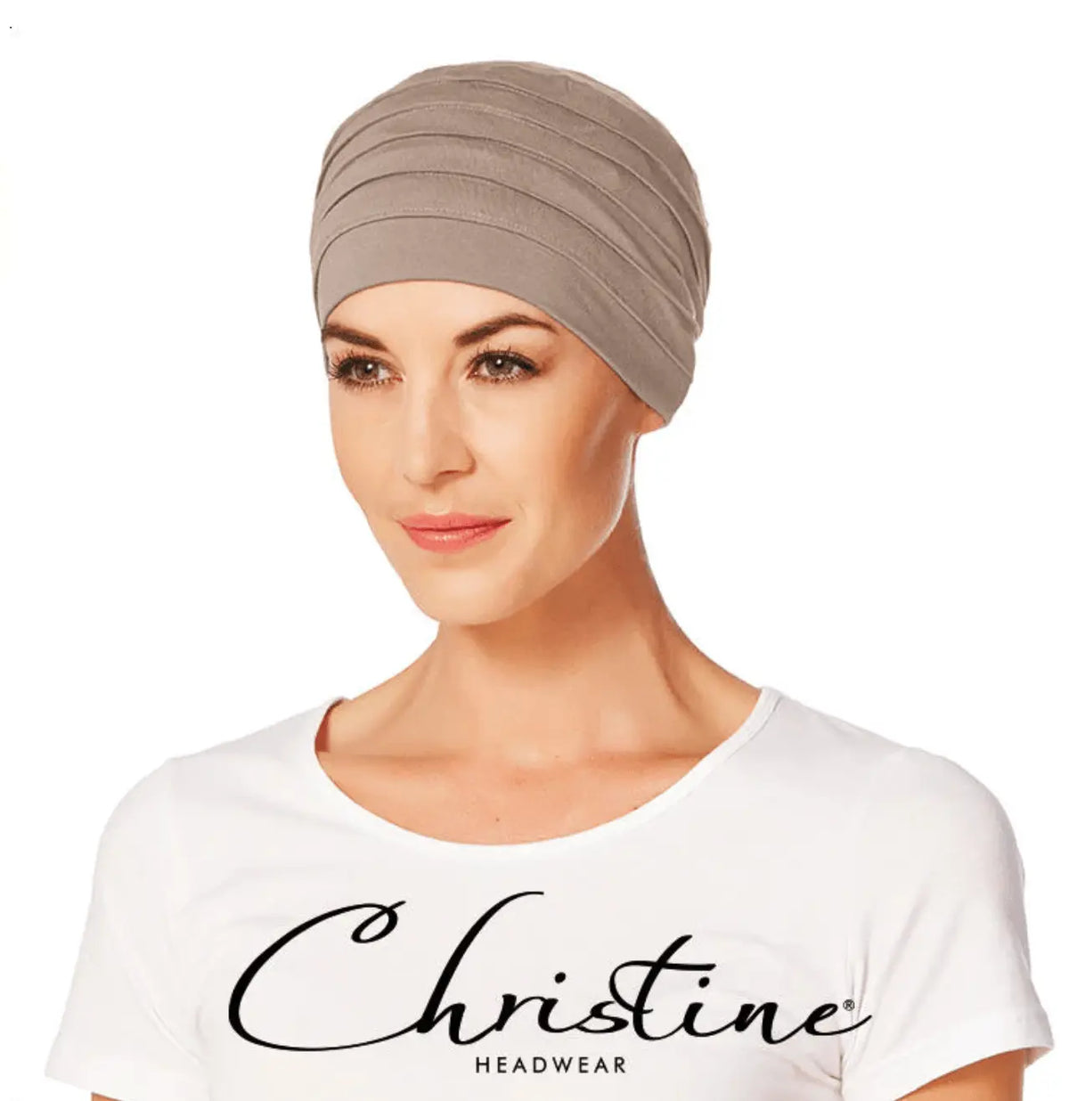 Christine "Yoga" - Taupe - Essential Bamboo Beanie for Chemo - Hair For Hats