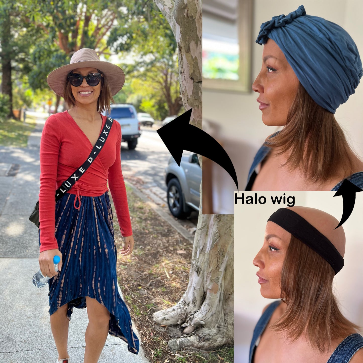 Mid-Length HALO Wigs for Under Hats - 2 x Mid-Length