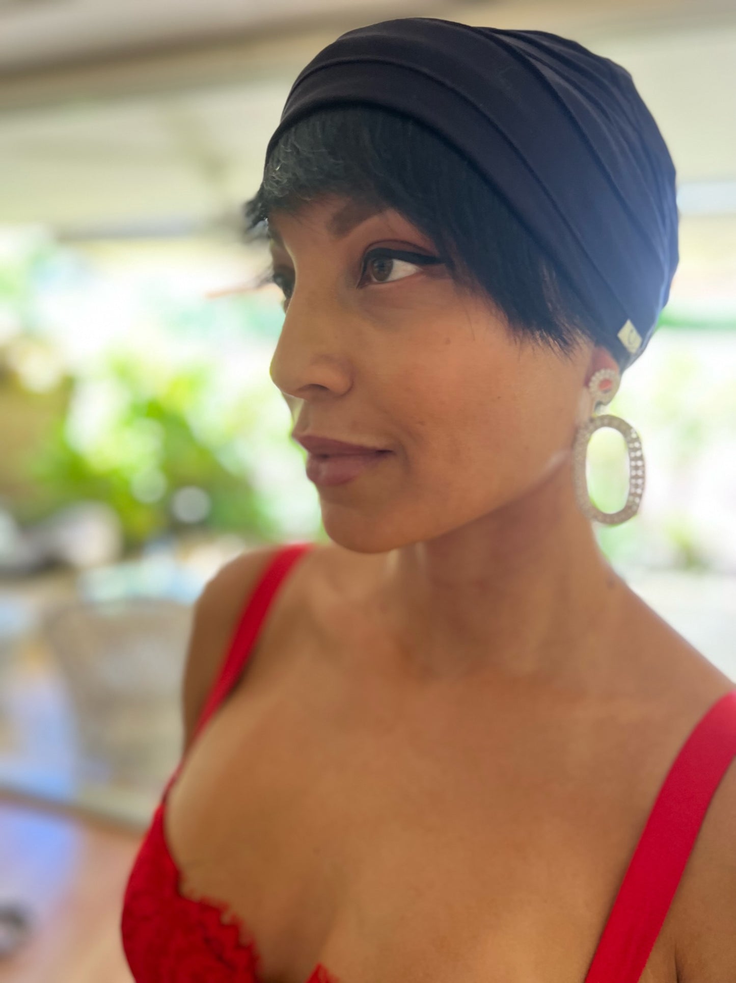 Christine "Yoga" Beanie - Black Essential Headwear for Chemo