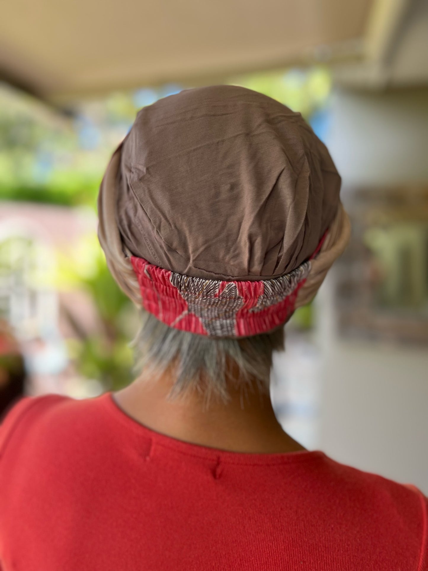 Grey Human Hair Fringe Wig for Under Hats