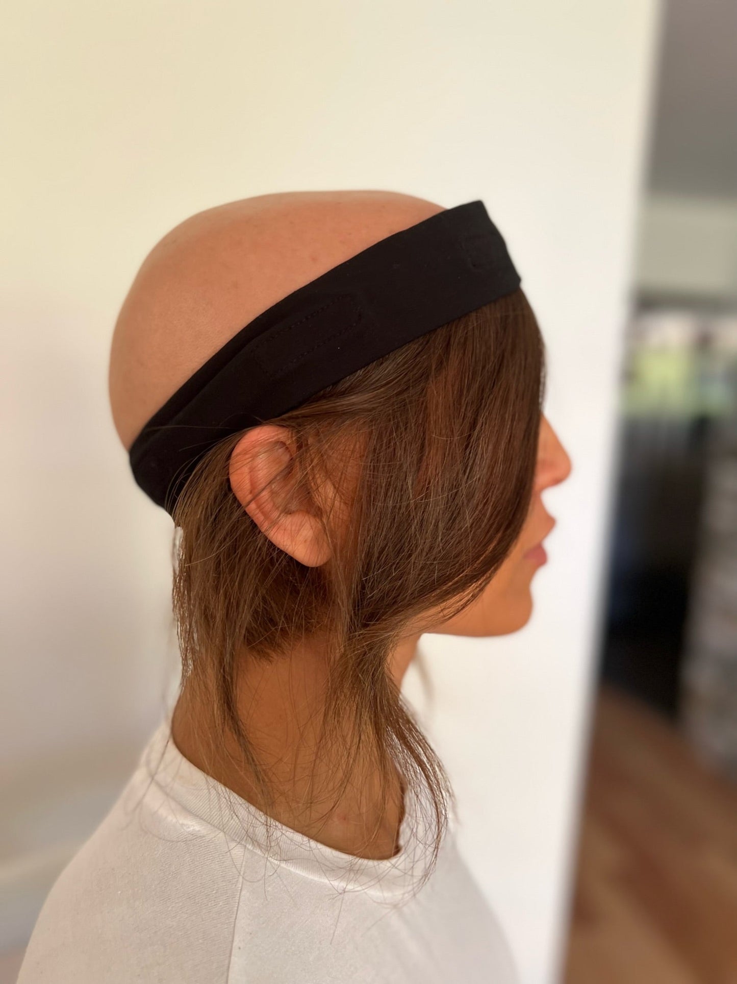 Posh Bob HALO Hair Wig for Hats - 1 x Mid-Length at Front and 1 x Short at Back