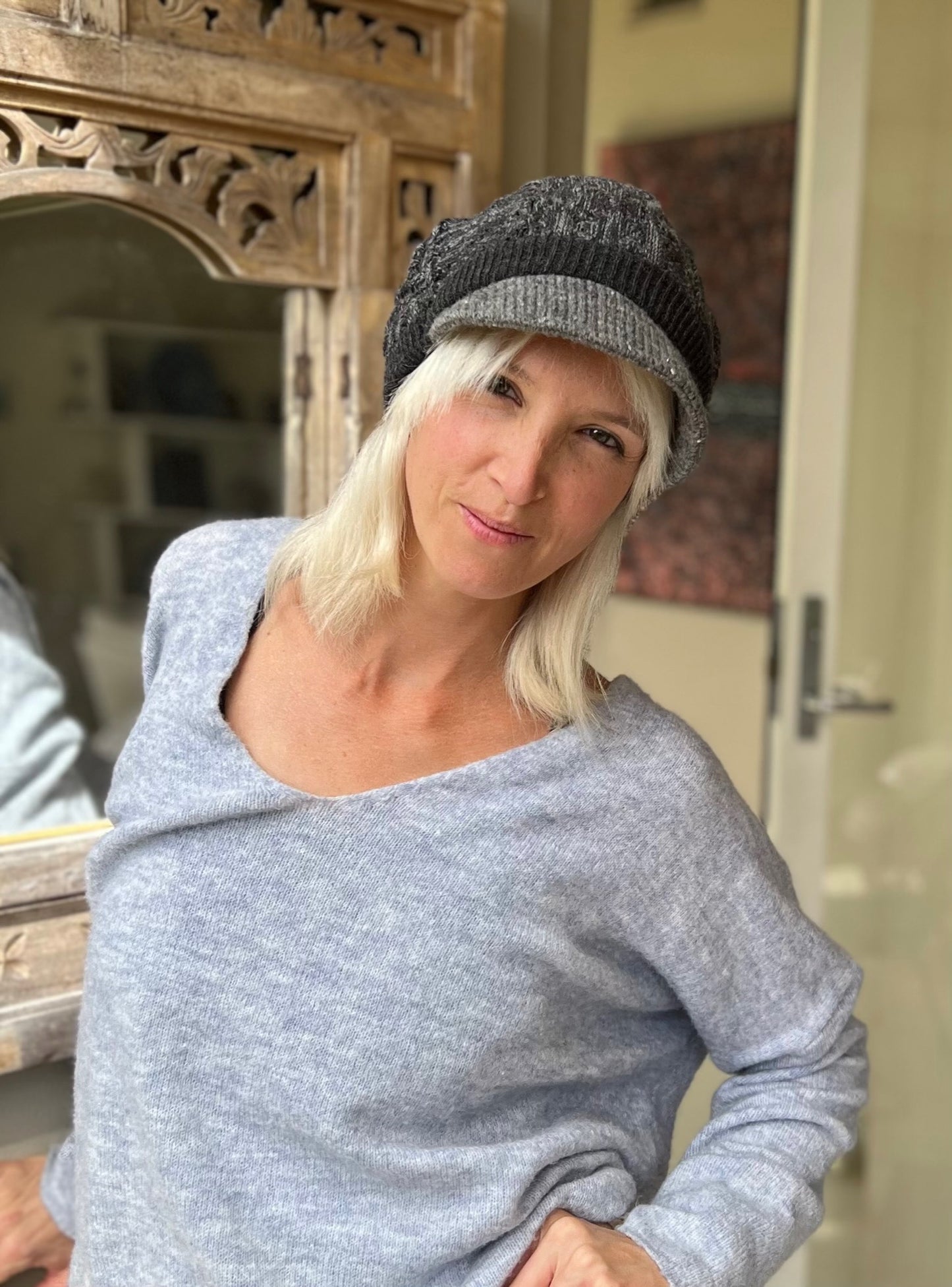 HALO Hair for Hats - Long with Bangs - 1 x Long with 1 x Short