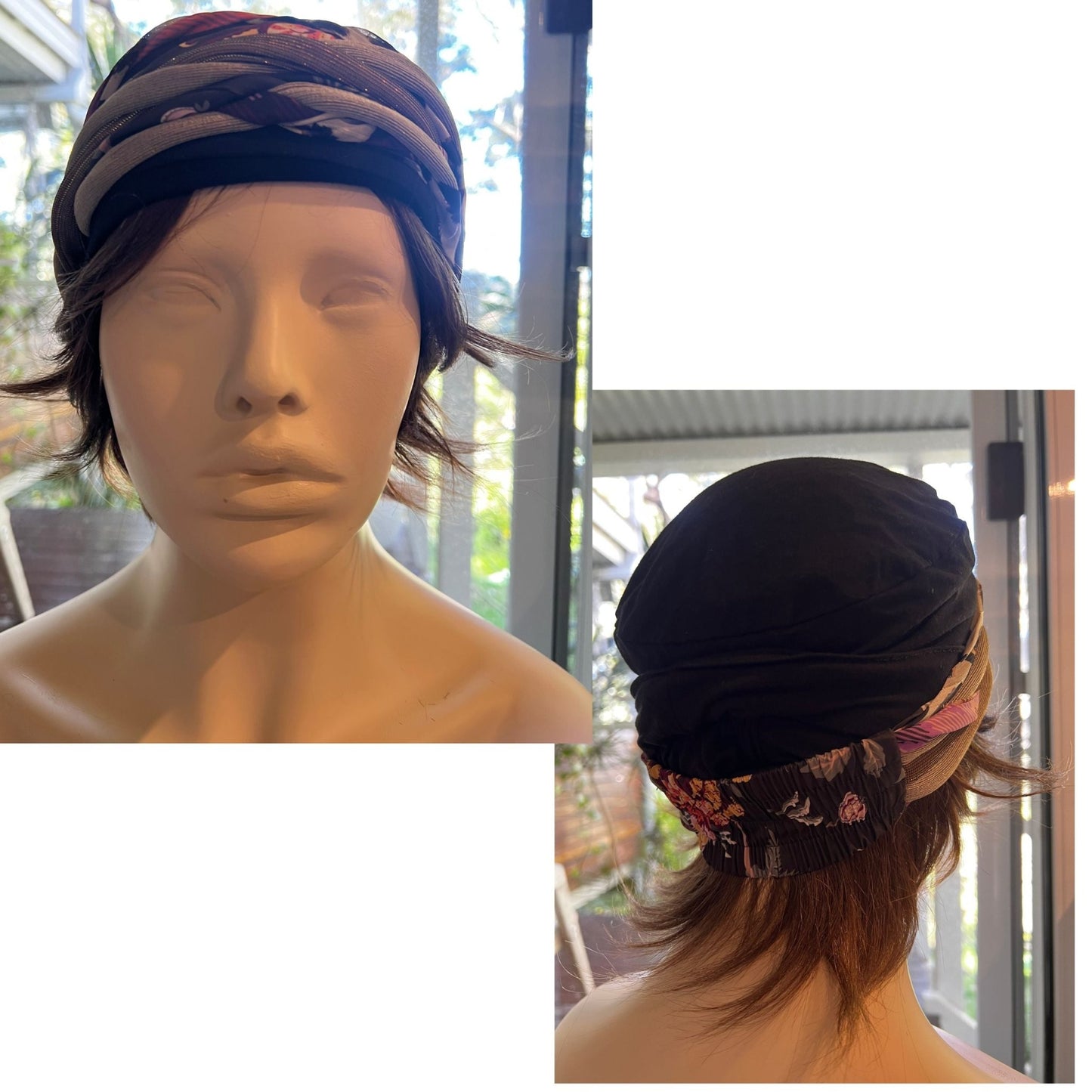 Human Hair Short Halo Hat Wig - Creamy Blonde