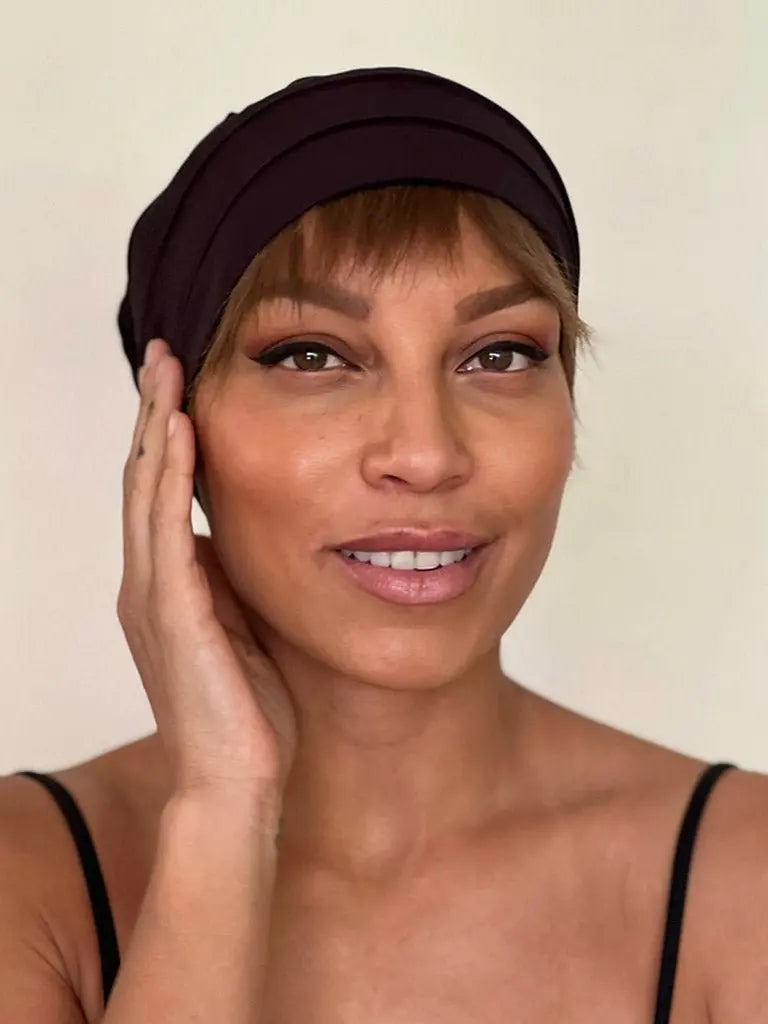 Christine "Yoga" Beanie - Black Essential Headwear for Chemo - Hair For Hats