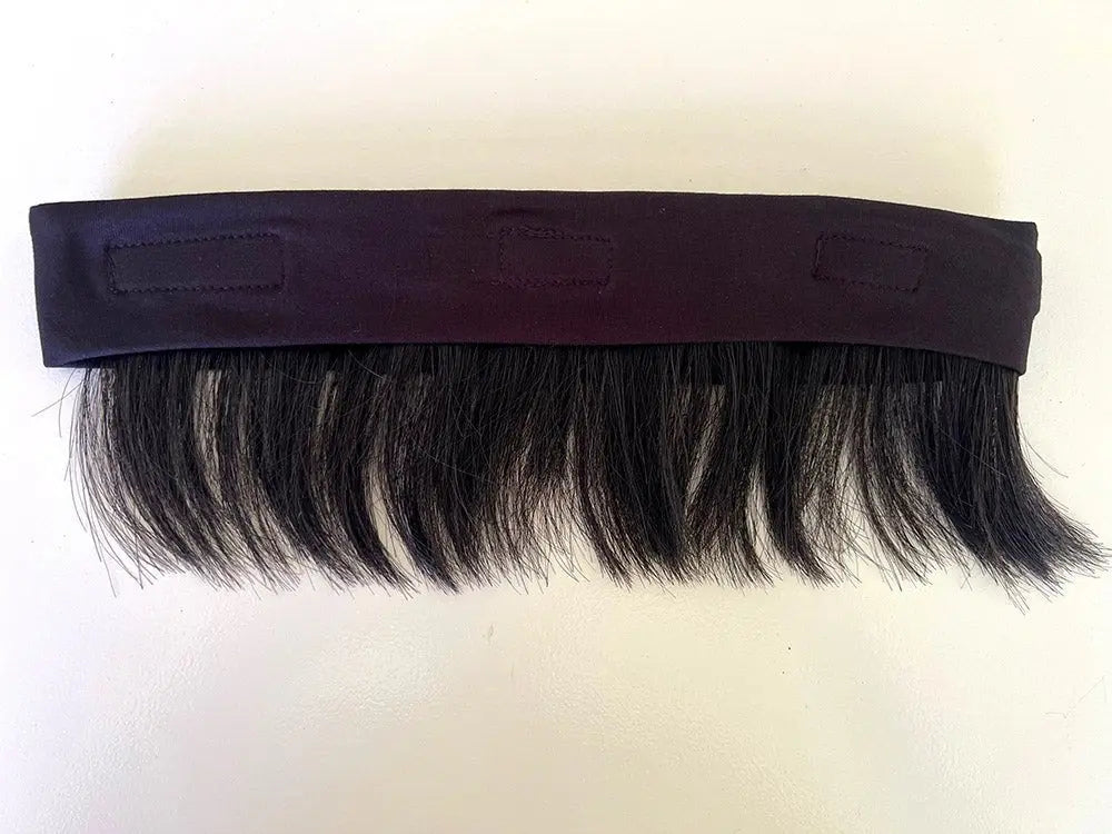 Black Human Hair Bangs Short Fringe Under Beanie