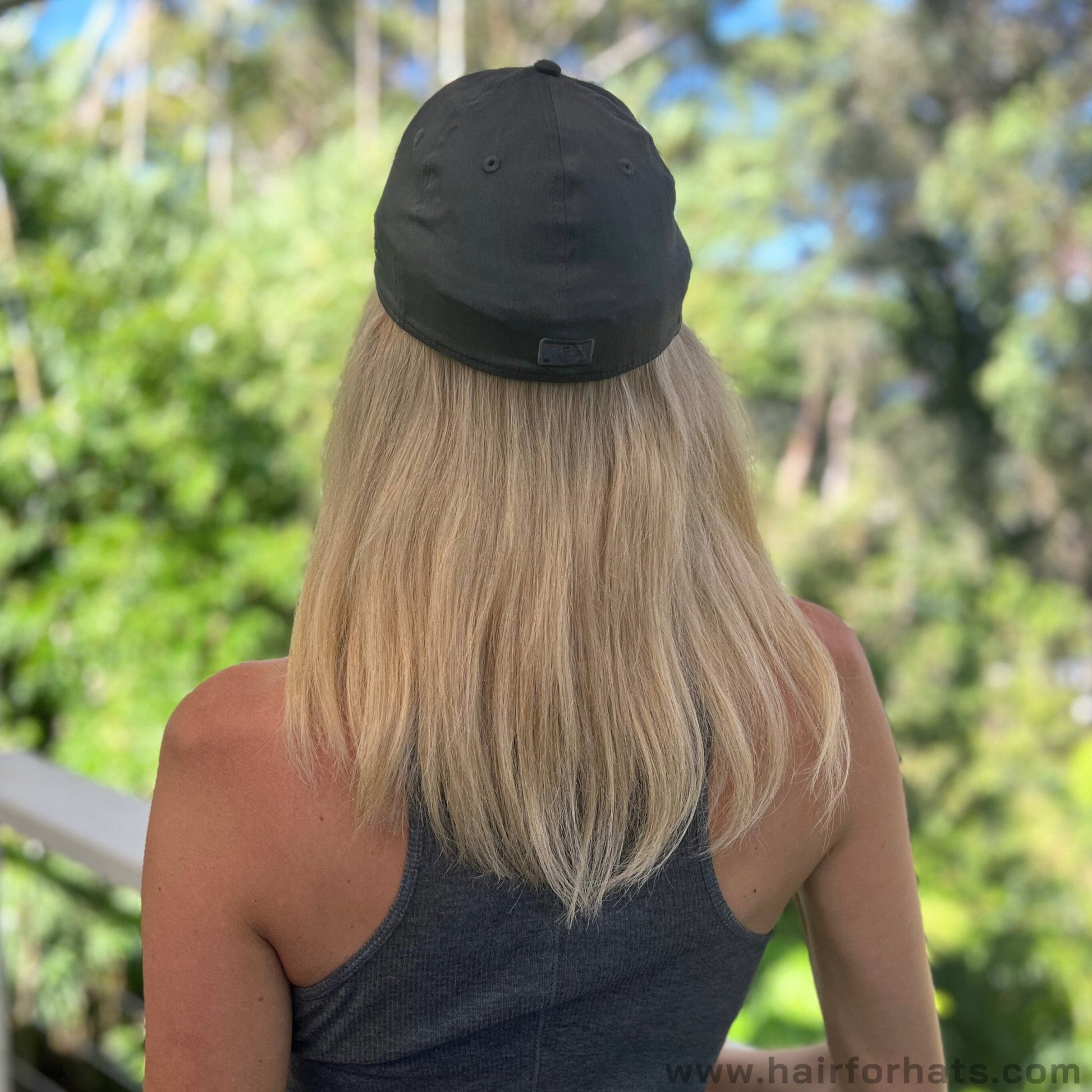Back View - Cap with Long Hair