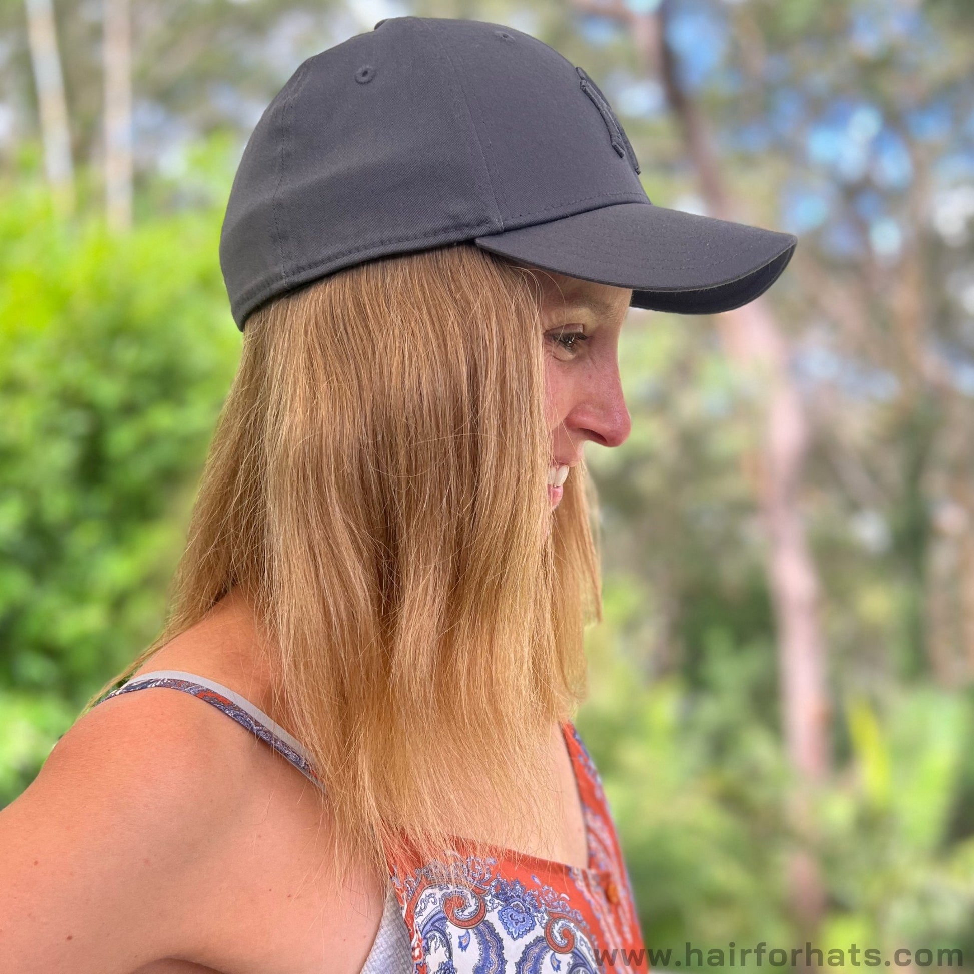 Cap with Human Hair Wig Bands Honey Blonde