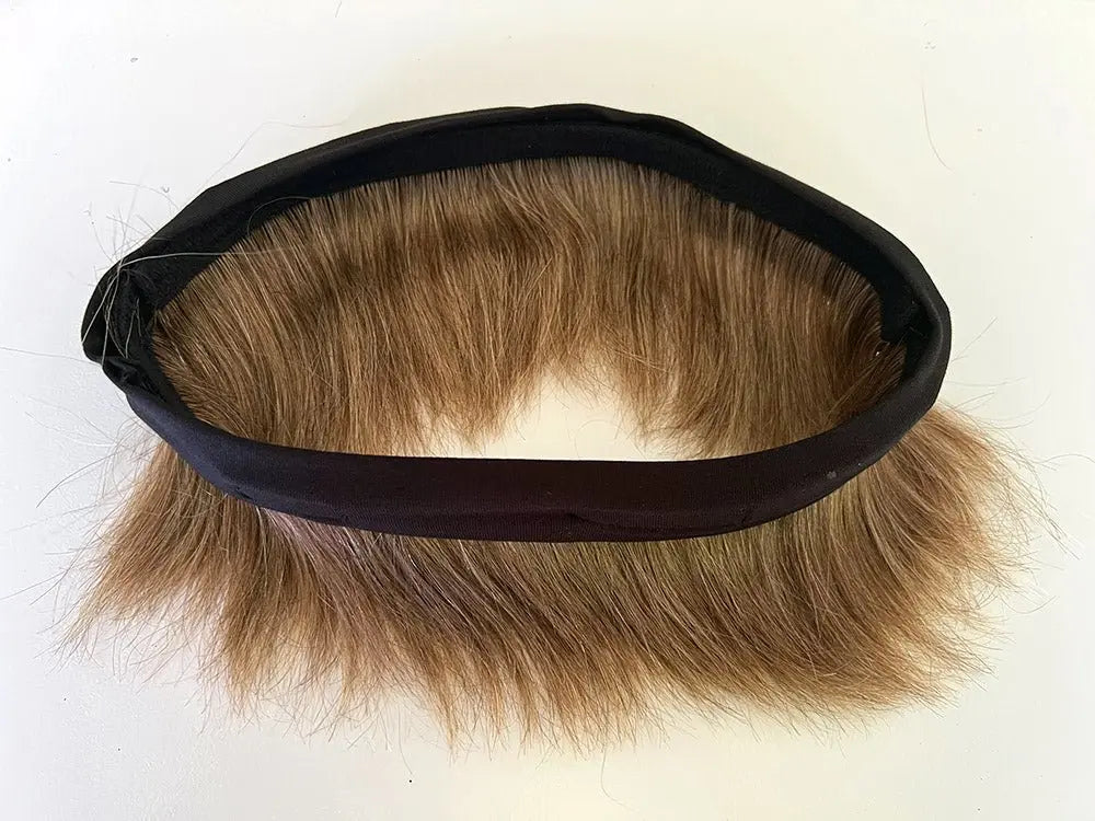 Human Hair Short Halo Hat Wig - Honey Blonde