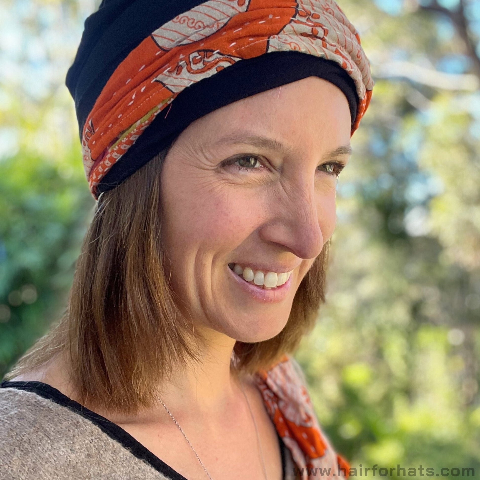 Human Hair Hat Wig For Chemo - Hair for Under Turban