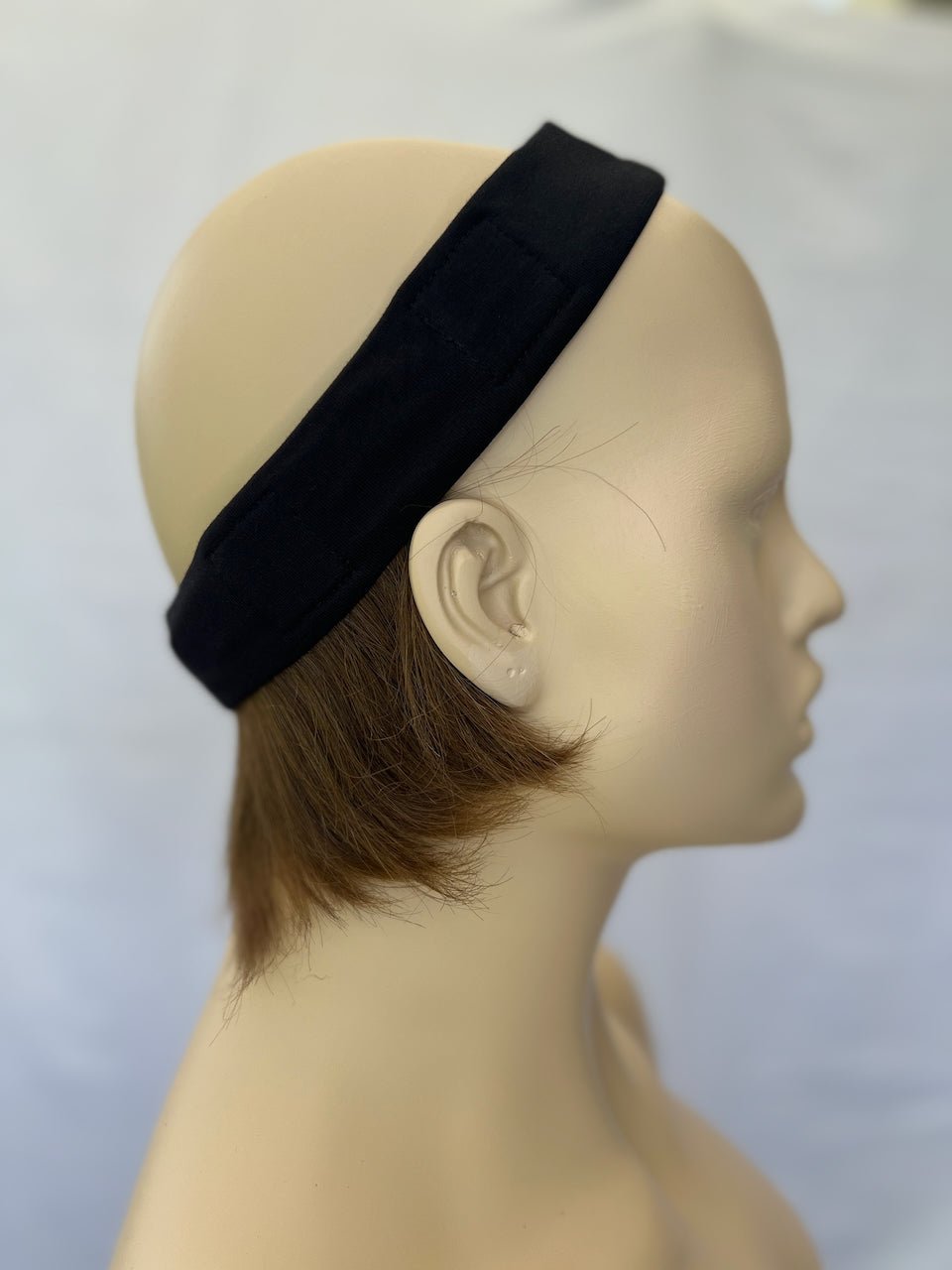 Black Human Hair Bangs Short Fringe Under Beanie