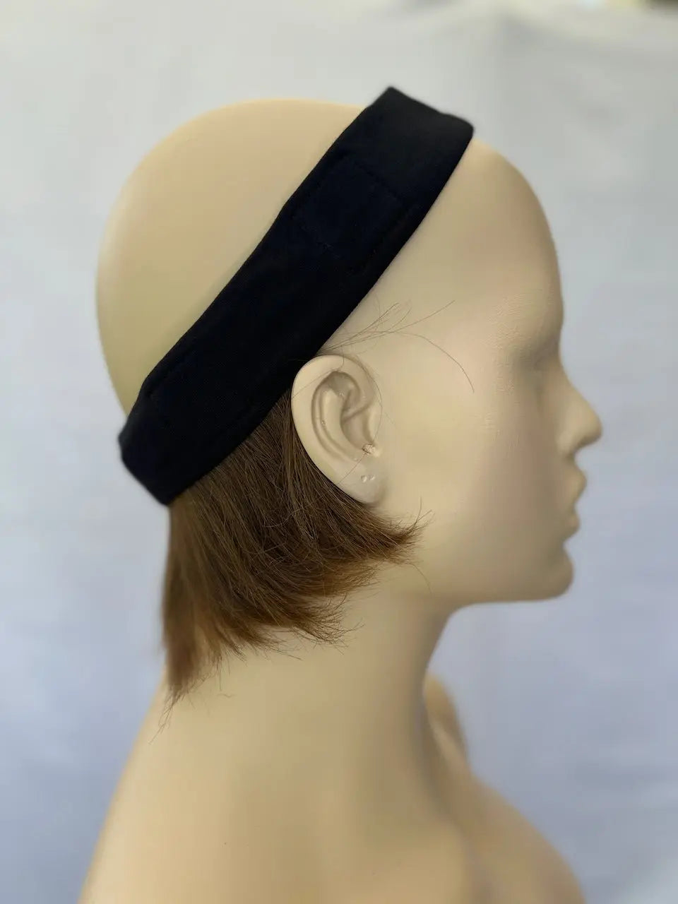 Black Human Hair Bangs Short Fringe Under Beanie