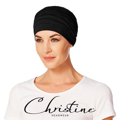 Christine "Yoga" Beanie - Black Essential Headwear for Chemo