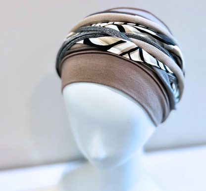 Christine Boho Spirit Headbands - Instant Scarf Over Bamboo Beanie