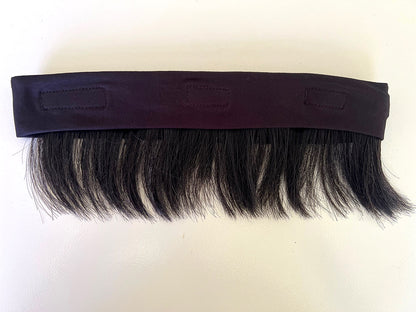 Human Hair Fringe for Under Hats - Short, Black