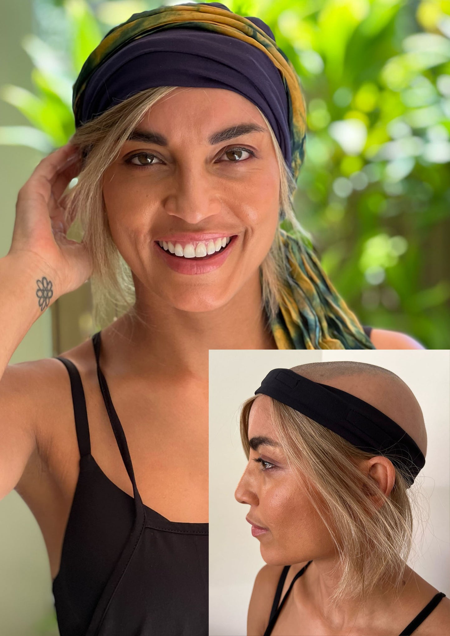 MID-LENGTH Human Hair Hat Wigs
