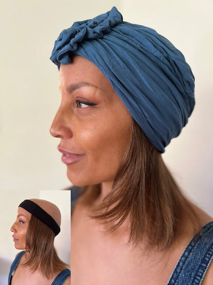 Mid-Length Human Hair Halo Wigs for Under Hats, Beanies and Scarves