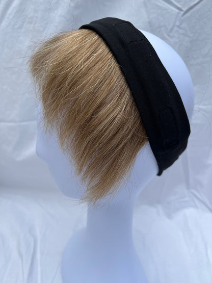 Human Hair Fringe for Under Hats - Short, Honey Blonde